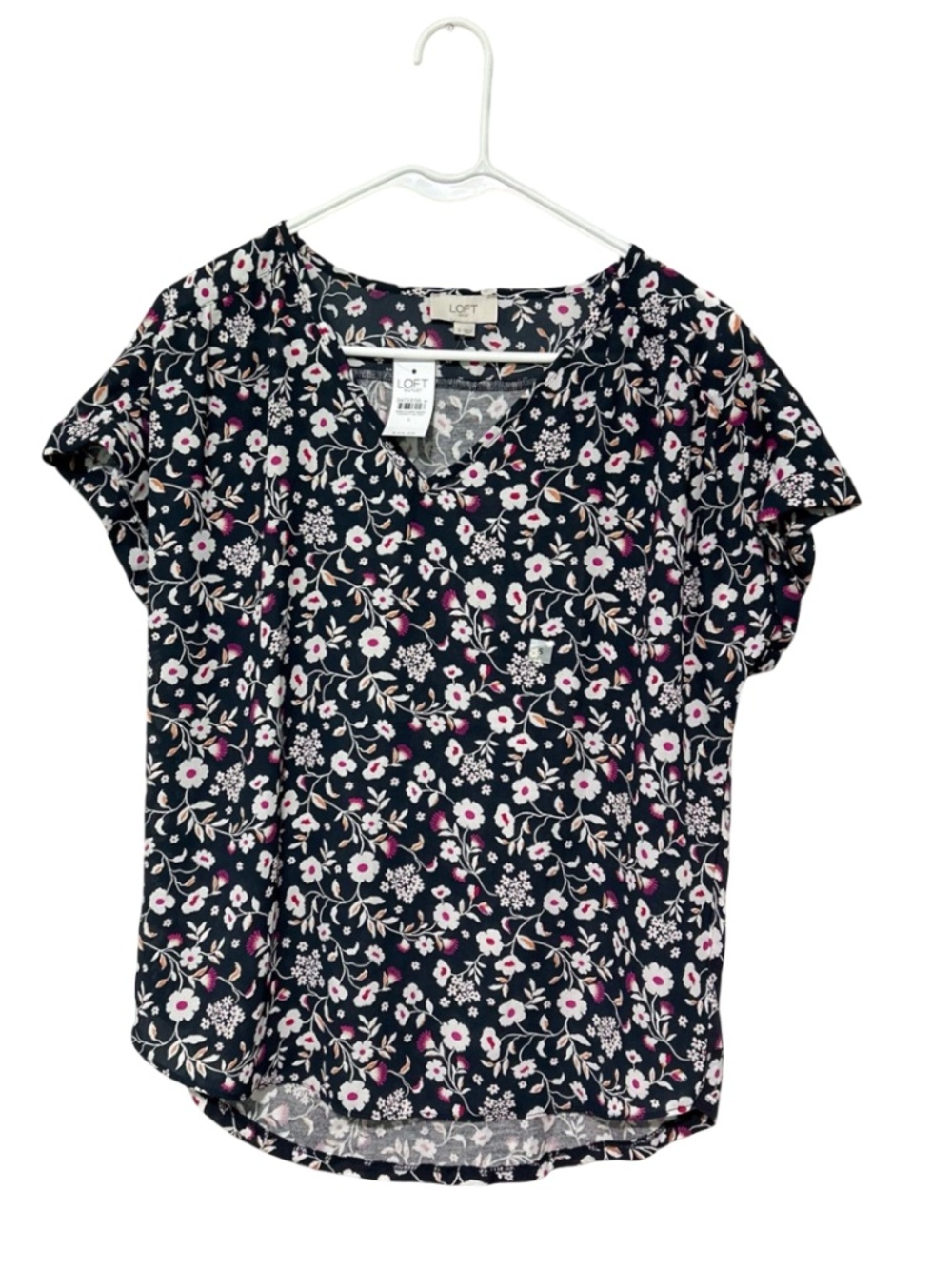 LOFT Floral Blouse Boho Chic NWT Size Small